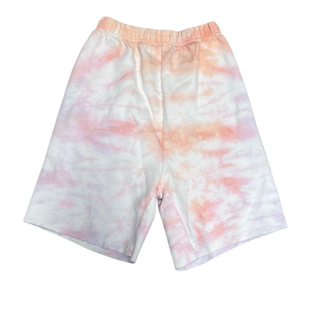 Other Danzy Womens XS Pink Orange Tie Dye Elastic Waist Sweat Shor Size 25" / US 0 / IT 36 - 1 Thumbnail