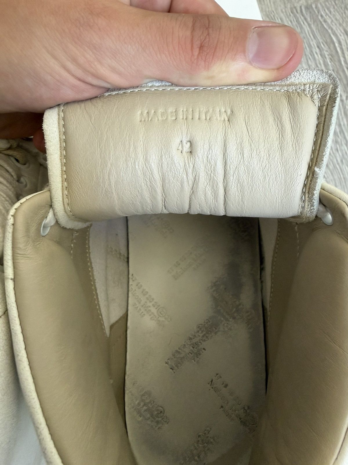 Maison Margiela Maison Margiela Evolution Mid White Sneakers Size US 9 / EU 42 - 4 Thumbnail