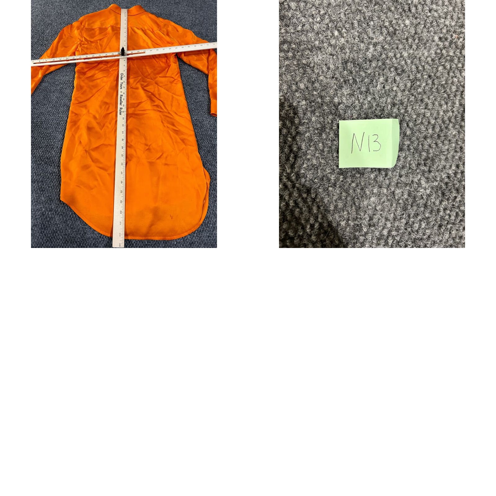 Ralph Lauren Lauren Ralph Lauren Shirt Dress Womens 2 Orange Button Front Long Sleeve Classic Satin Knee Length Vintage No Size XS / US 0-2 / IT 36-38 - 8 Thumbnail