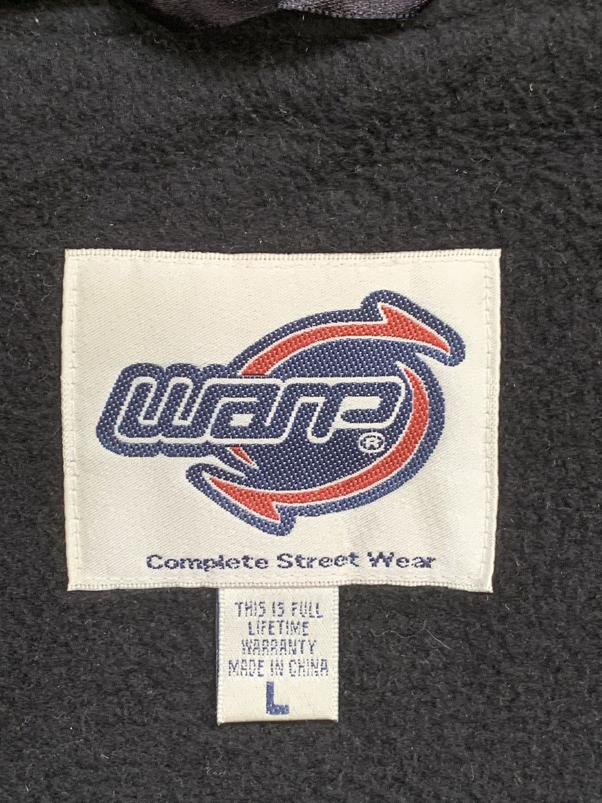 Japanese Brand Rare Design Vintage Warp Complete Streetwear Fleece Jackets Size US L / EU 52-54 / 3 - 4 Thumbnail