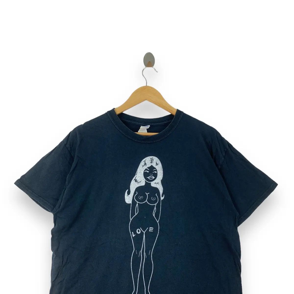 Japanese Brand TADASHI MORO ANIME Japan Sexy Girl Glamour Tee Shirt Top Size US L / EU 52-54 / 3 - 3 Thumbnail