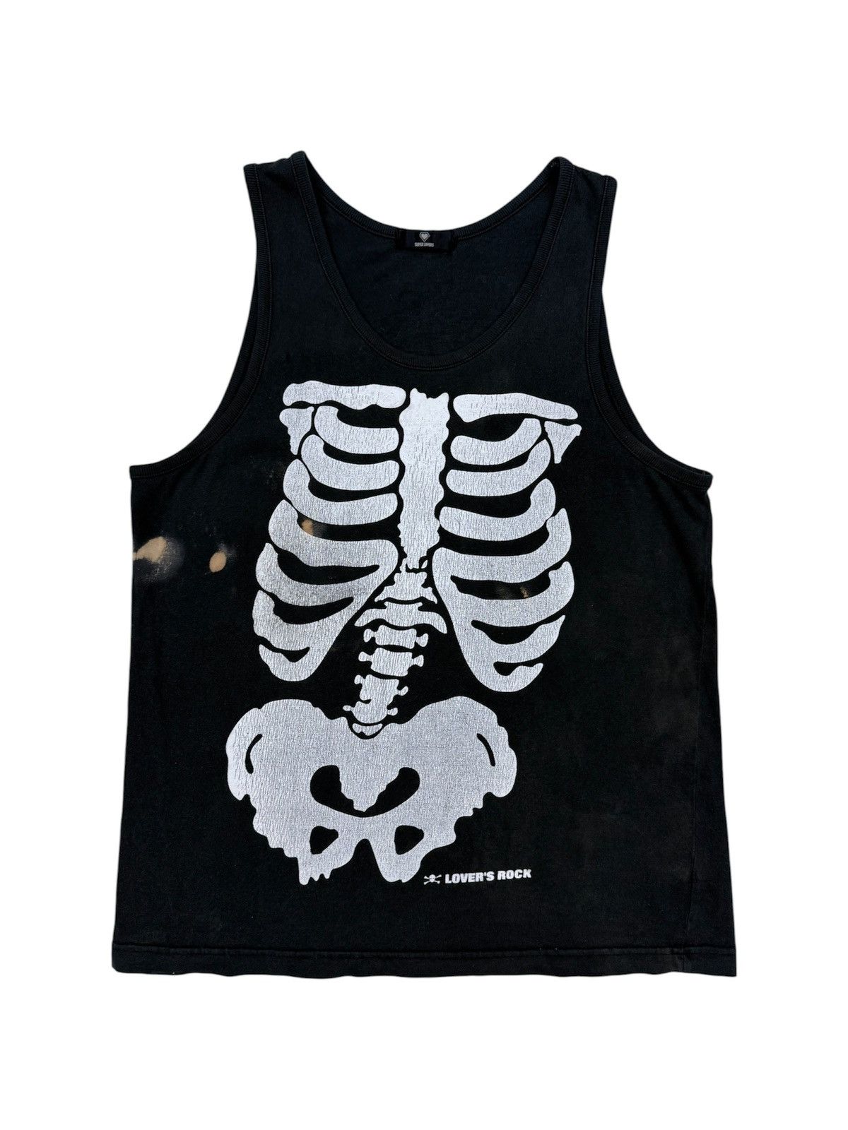 Super Lovers Vintage Lovers Rock Skull Body Anatomy Cross Bones Tank Top Size US M / EU 48-50 / 2 - 1 Thumbnail