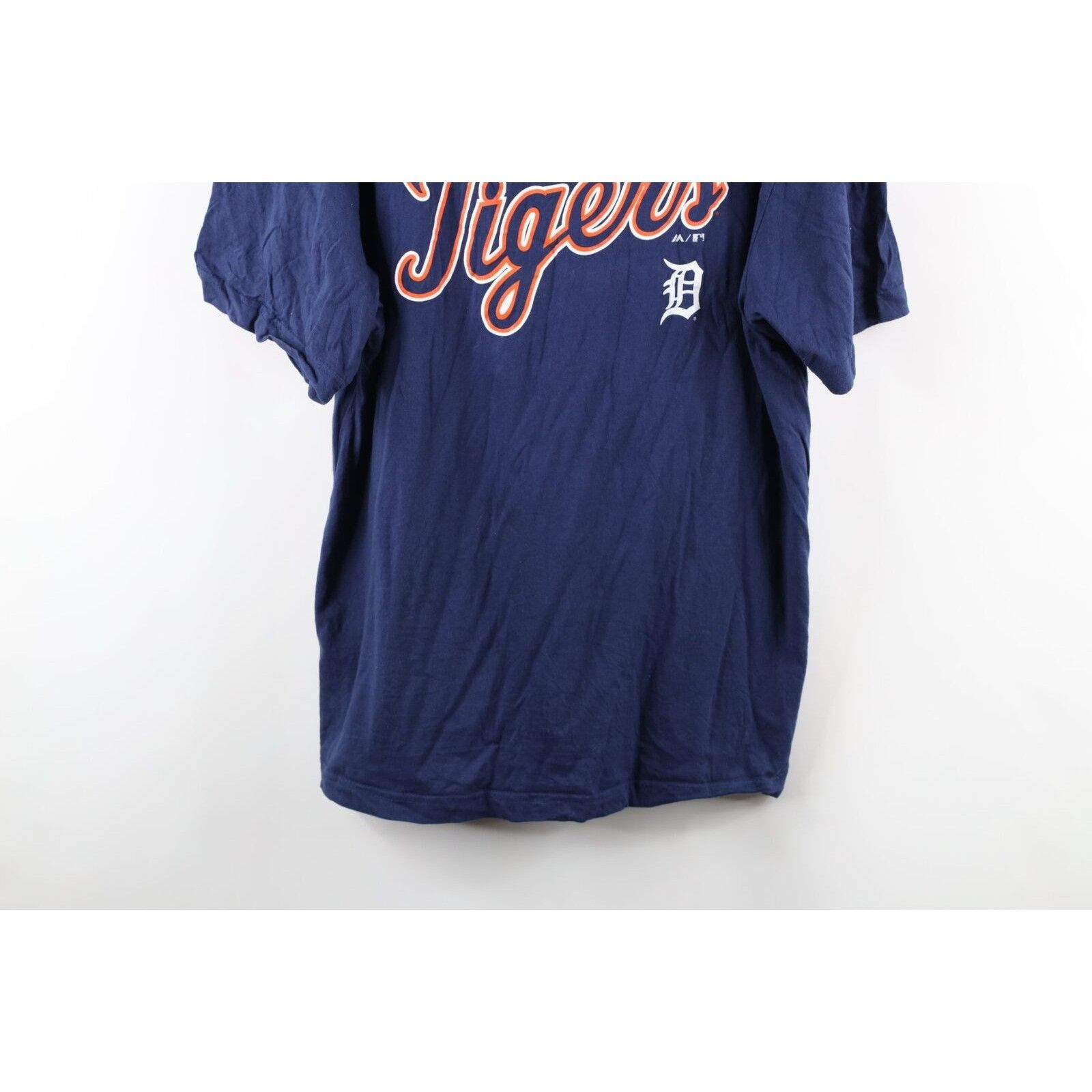 Majestic Majestic Spell Out Script Detroit Tigers Baseball T-Shirt Size US XL / EU 56 / 4 - 3 Thumbnail
