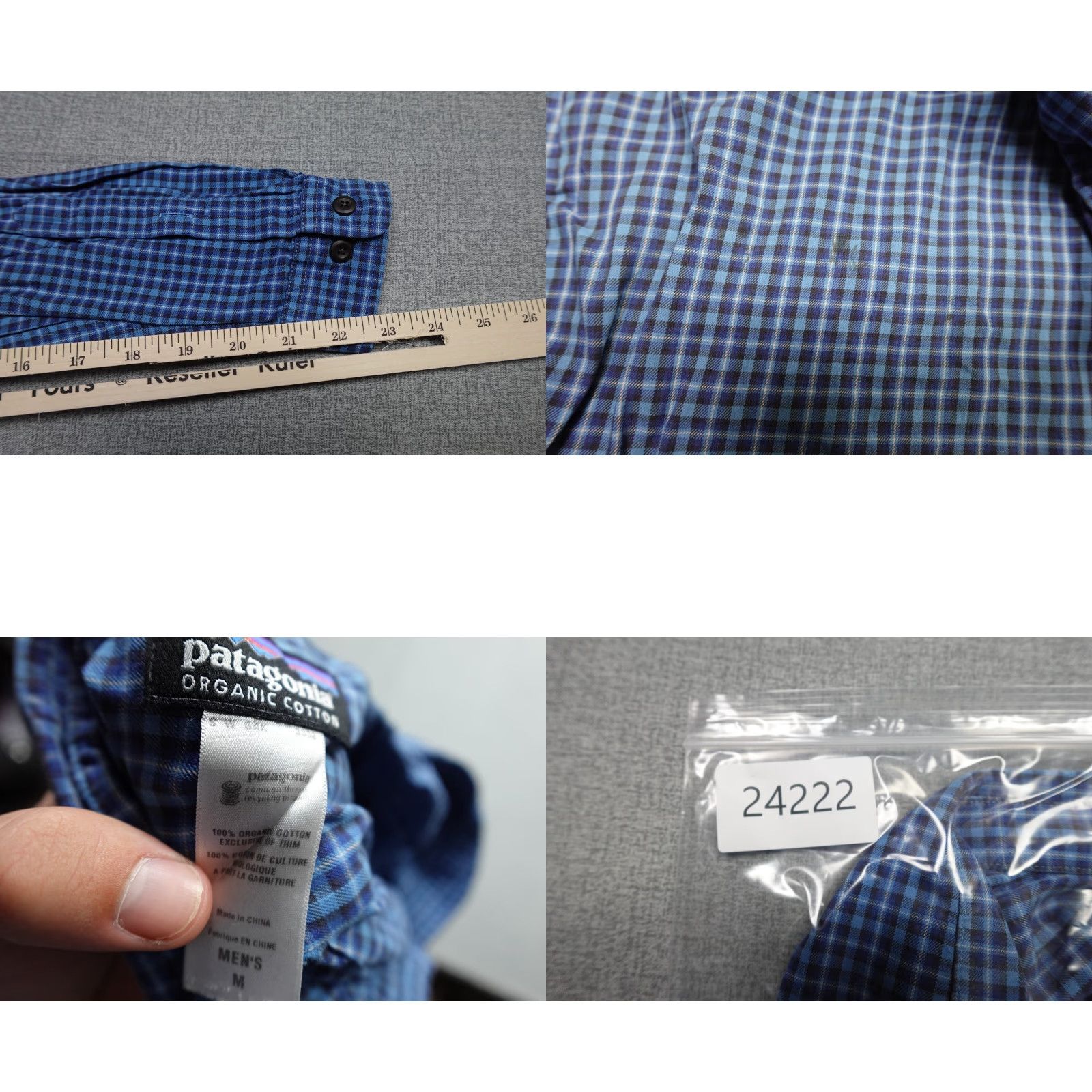 Patagonia Patagonia Button-Up Shirt Mens Medium Blue Plaid Cotton Flannel Outdoor Holiday Size US M / EU 48-50 / 2 - 8 Thumbnail