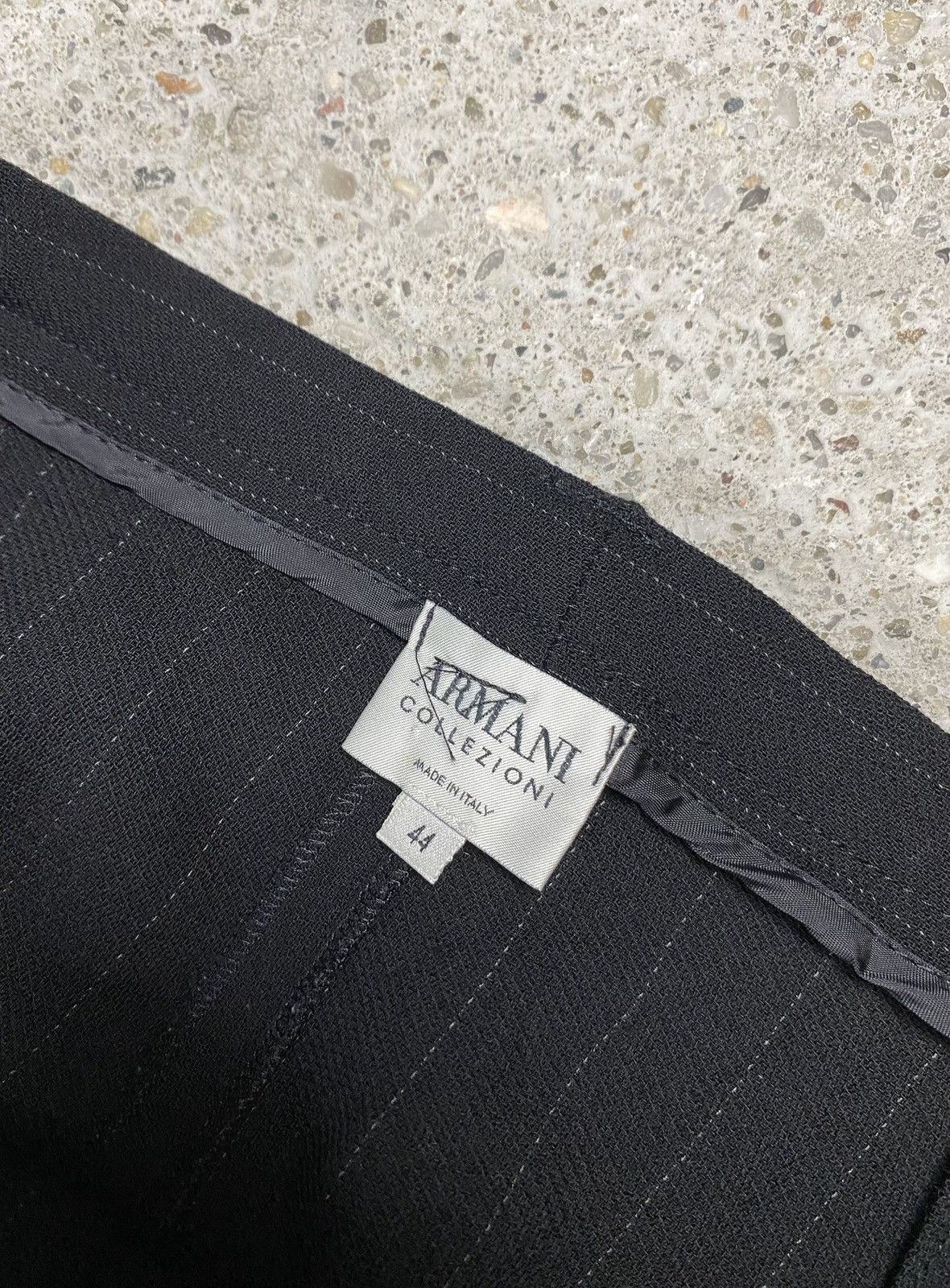 Armani Collezioni Armani collezioni vintage striped suit black wool old money Size 30" / US 8 / IT 44 - 16 Thumbnail
