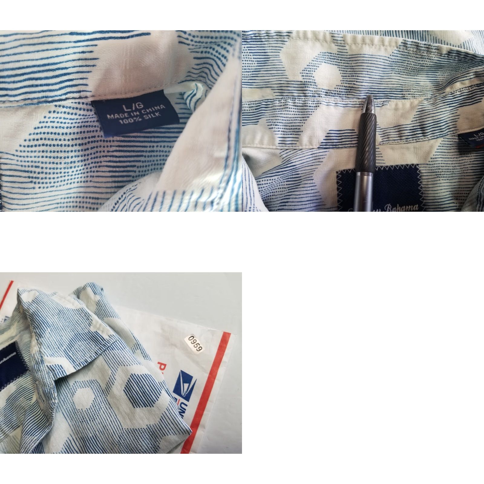 Tommy Bahama Tommy Bahama Shirt Mens Large Short Sleeve 100% Silk Blue Floral Button-Up Classic Beach Casual Size US L / EU 52-54 / 3 - 8 Thumbnail