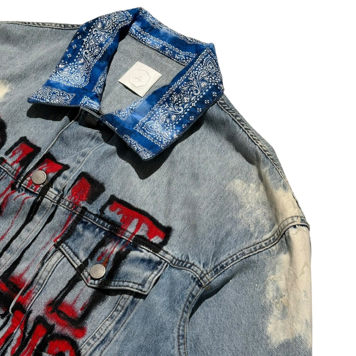 Alchemist Oversized “shit happens” himumimdead denim jacket Size US M / EU 48-50 / 2 - 4 Thumbnail