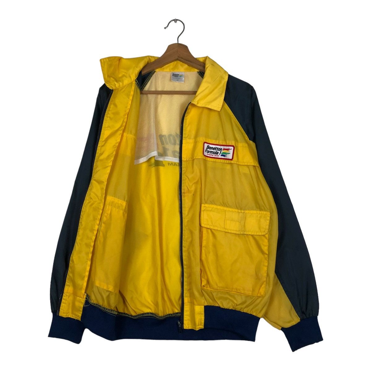 Vintage 🔥VINTAGE BOMBER JACKET BENETTON FORMULA 1 RACING TEAM Size US M / EU 48-50 / 2 - 11 Thumbnail