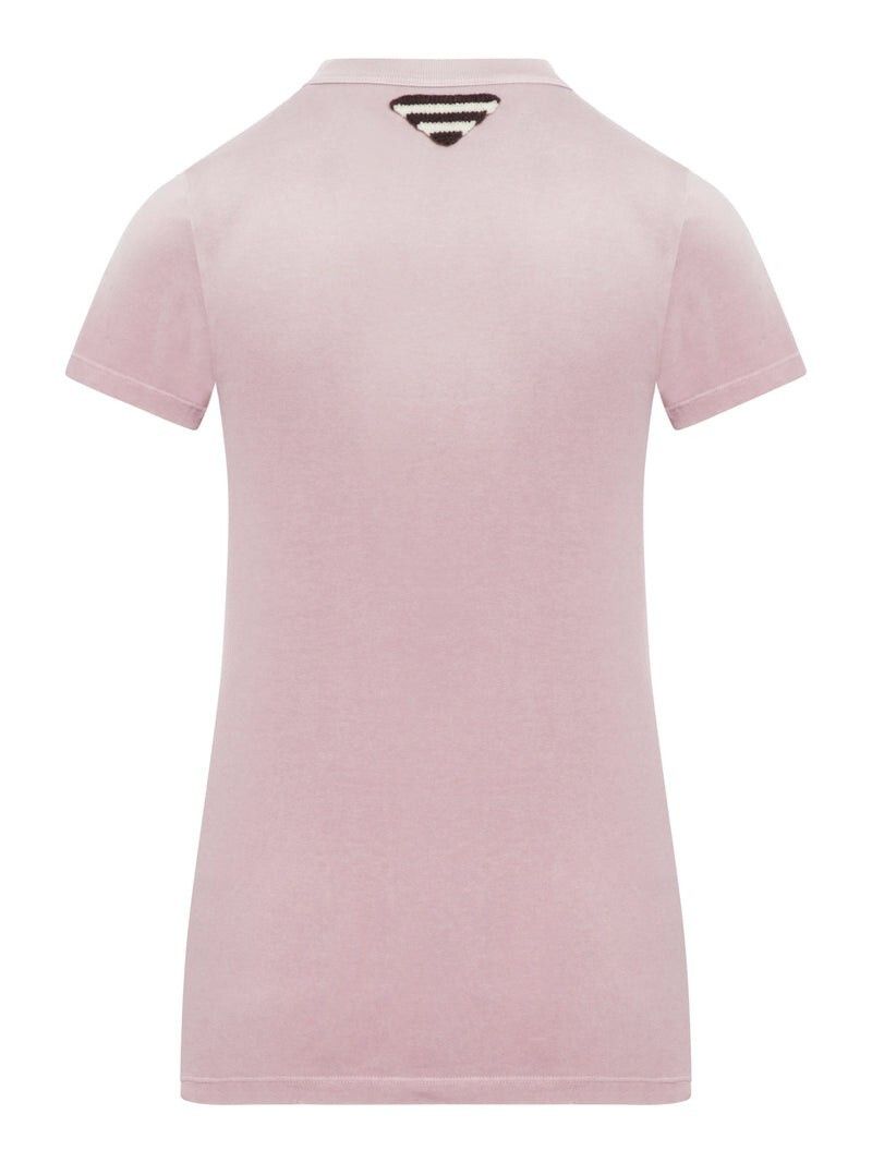 Prada PRADA $1270 Mauve T-shirt New & Authentic Size XXS / US 00 / IT 34 - 2 Thumbnail