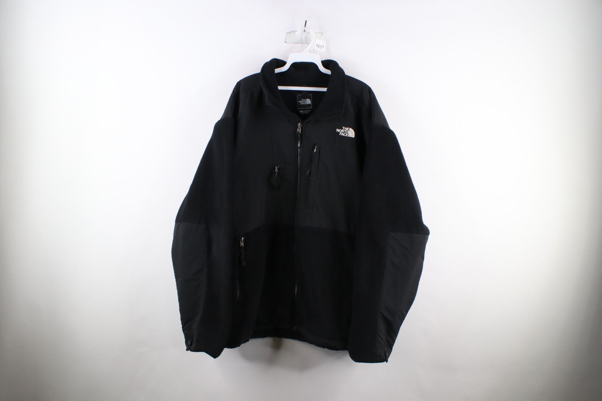image of The North Face Distressed Denali Fleece Jacket Black, Men's (Size 2XL)