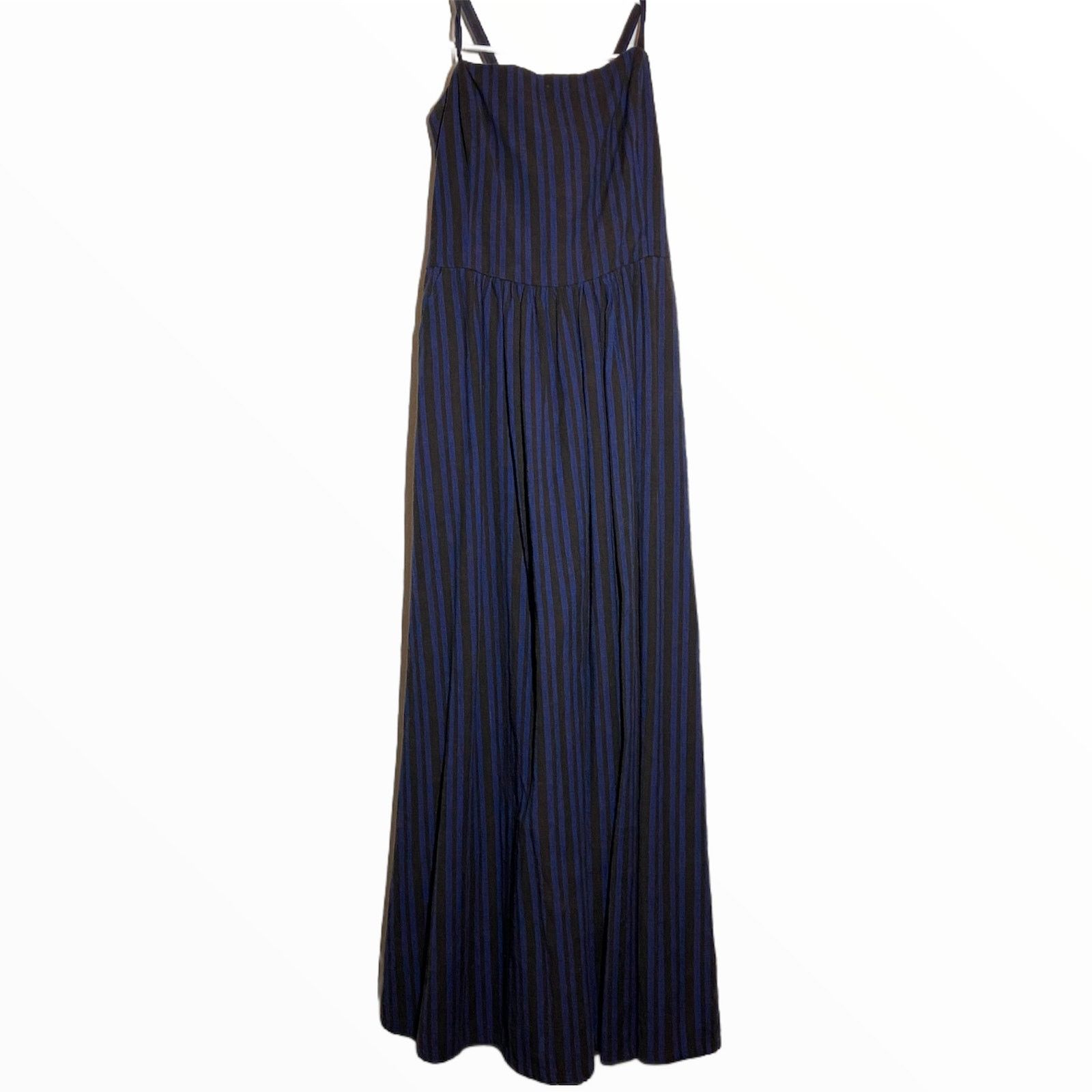 image of Ace & Jig Dusty Dress Black Blue 100% Cotton Medium, Women's