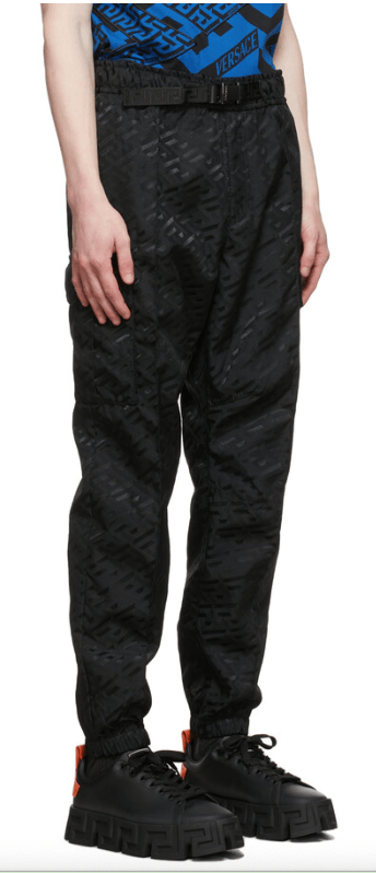 Versace Versace Black La Greca Cargo Pants Size US 38 / EU 54 - 7 Thumbnail