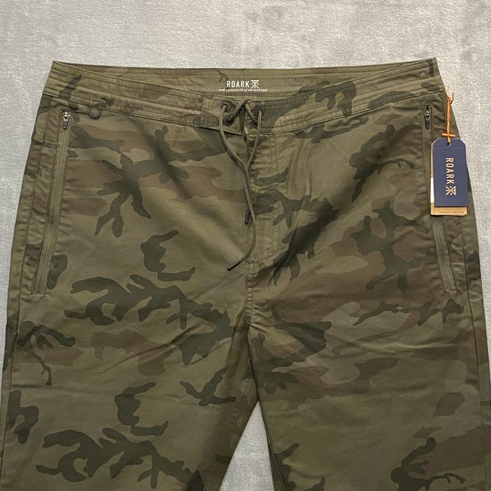 Roark Layover 2.0 Pants Men 38 Drawcord Cargo Pockets Logo | Grailed