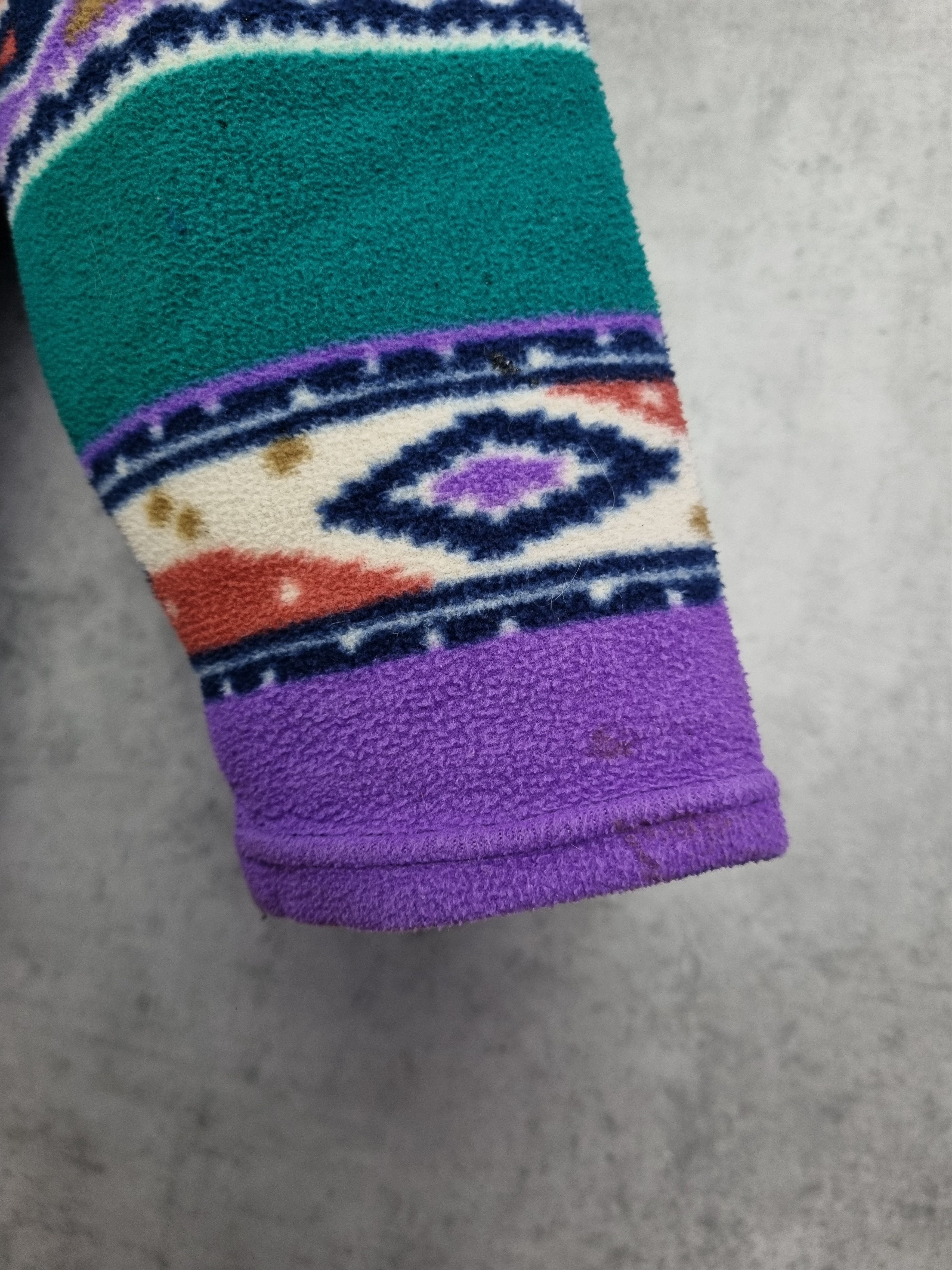 Sergio Tacchini × Vintage Vintage Sergio Tacchini Aztec Navajo Fleece Pullover Size US XL / EU 56 / 4 - 21 Thumbnail