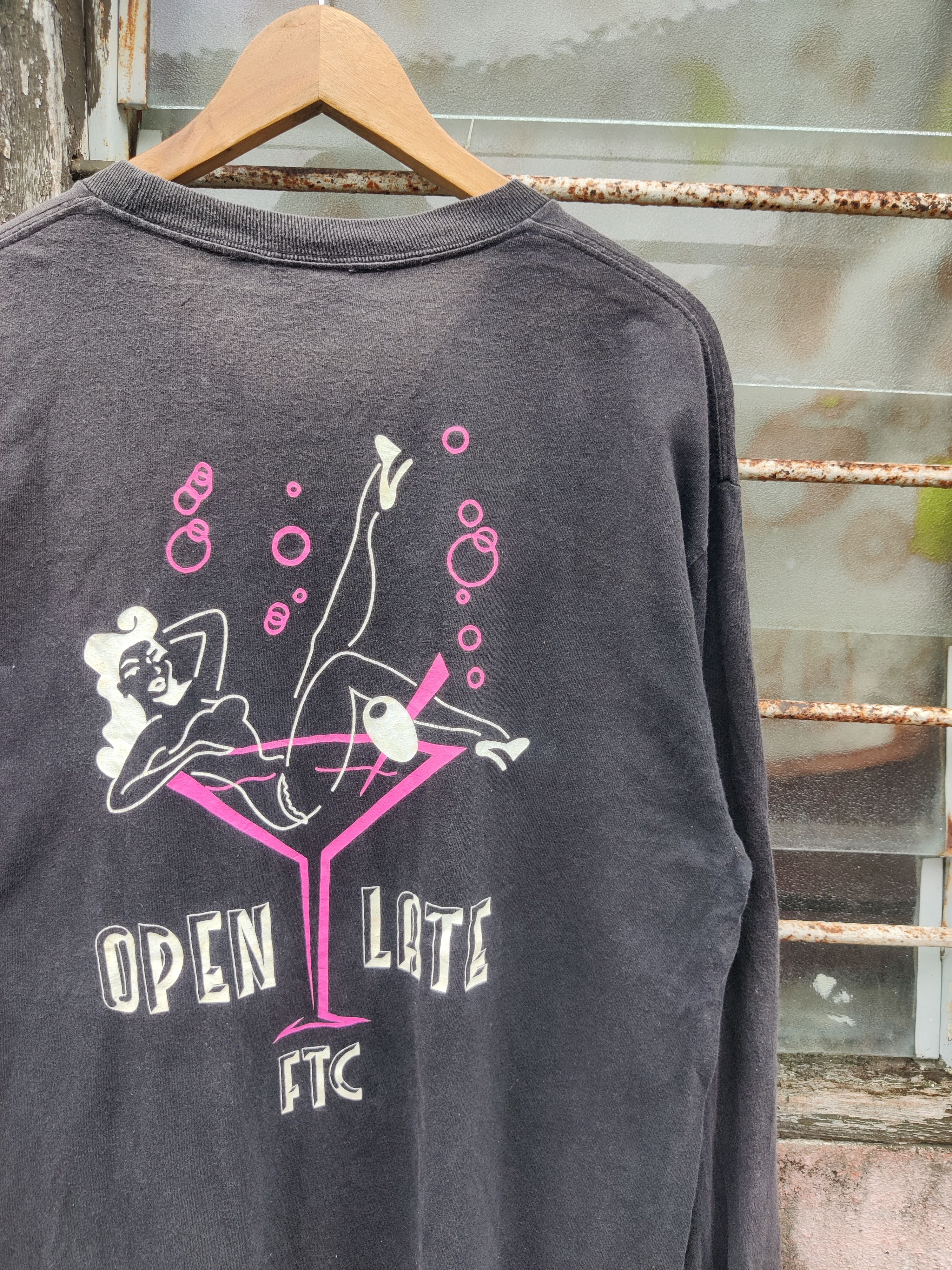 FTC 🔥Offer🔥 Vintage Sun Faded FTC Open Late Sexy Skate tee Size US L / EU 52-54 / 3 - 3 Thumbnail