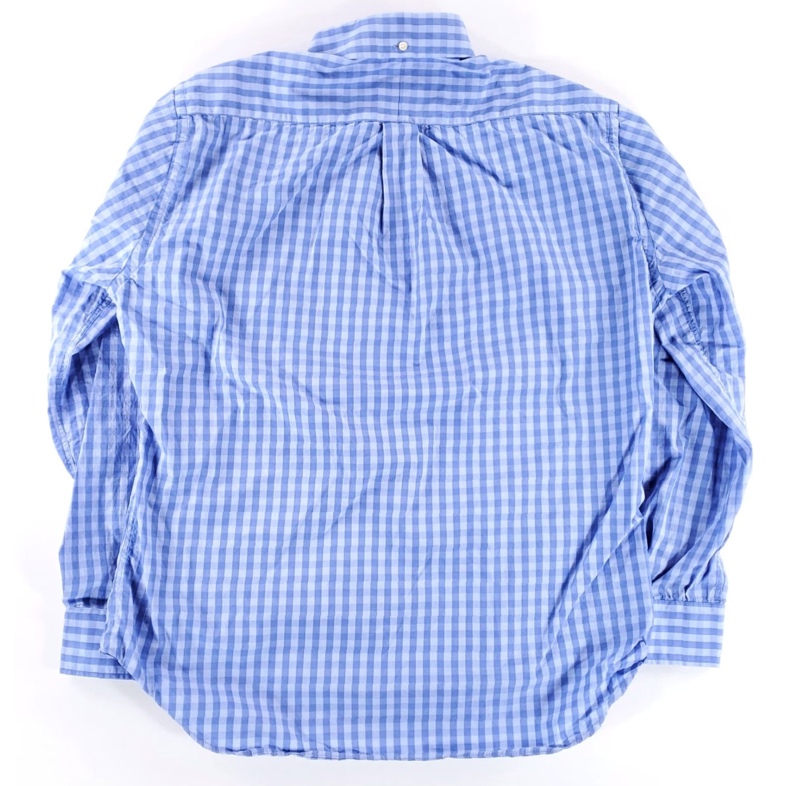 Vintage Gitman Bros. Button Down Shirt Blue White Check Long Sleeve Mens L Size US L / EU 52-54 / 3 - 3 Thumbnail
