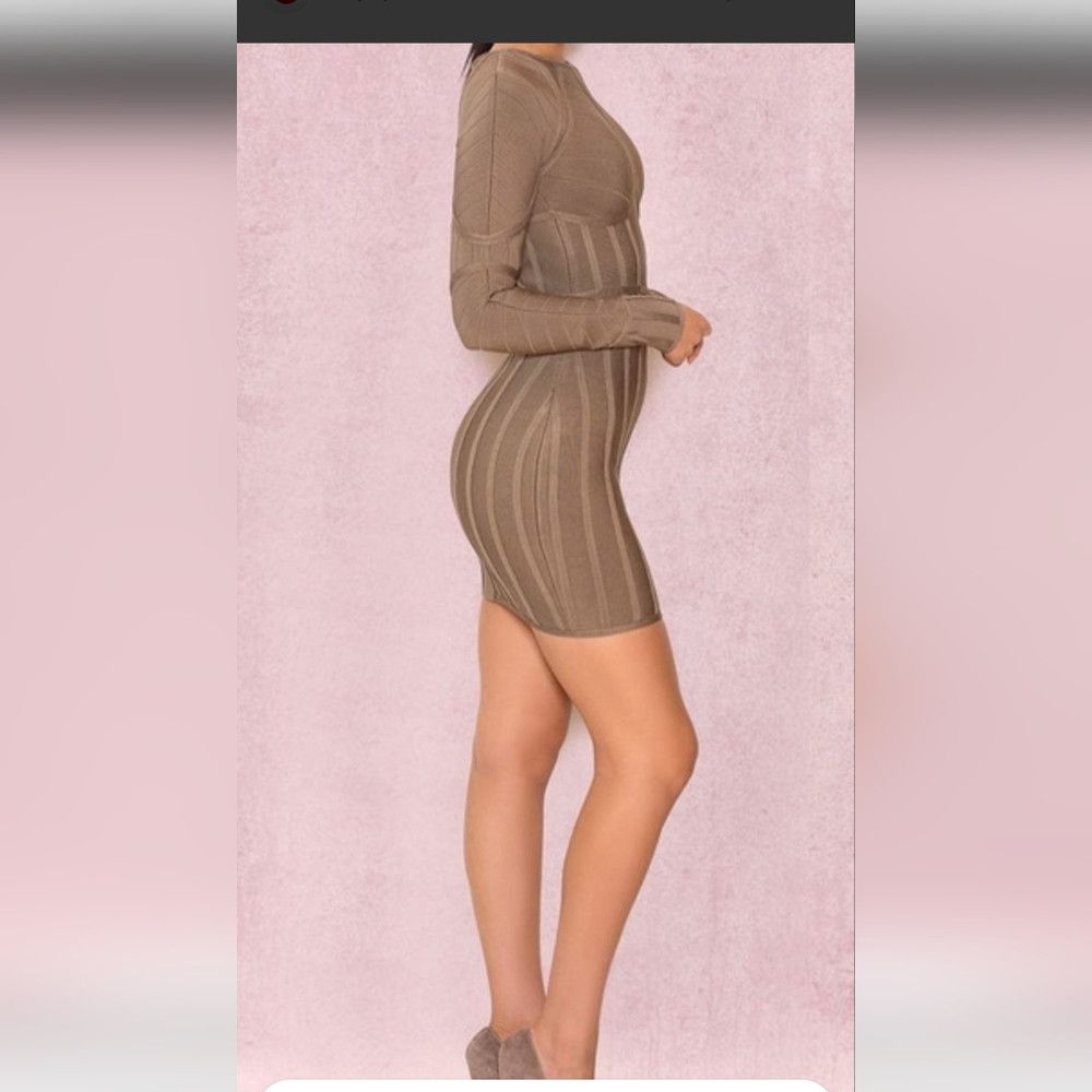 House of CB HOUSE OF CB | Aloisia Dress Bondage Sage Green Sz SMALL Size S / US 4 / IT 40 - 2 Thumbnail