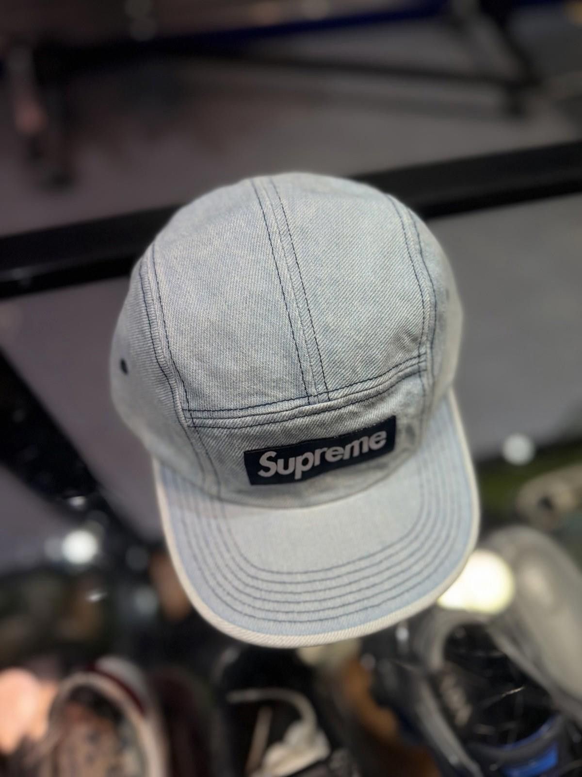 Supreme Supreme Washed Chino Twill Camp Cap (25FW) Denim NEW Size ONE SIZE - 4 Thumbnail
