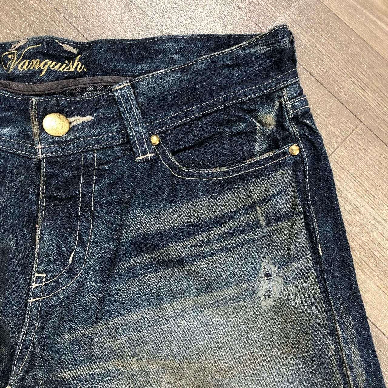 If Six Was Nine × Vanquish Vanquish Distressed Flared Denim Size US 31 - 3 Thumbnail