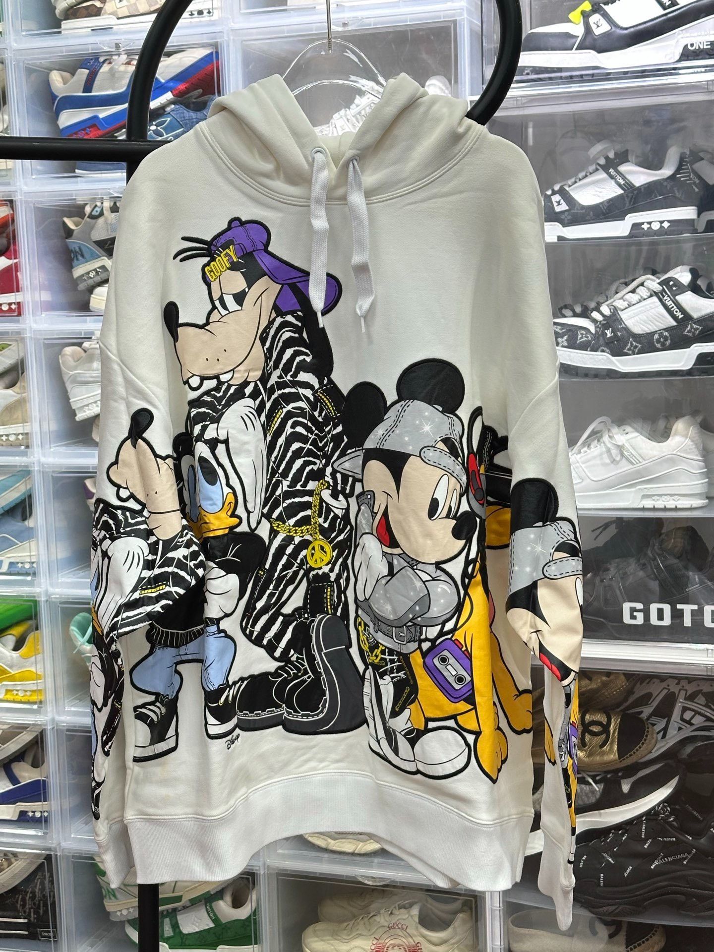Moschino Moschino Collab Printed Beige Hoodie L Men Size US L / EU 52-54 / 3 - 1 Thumbnail