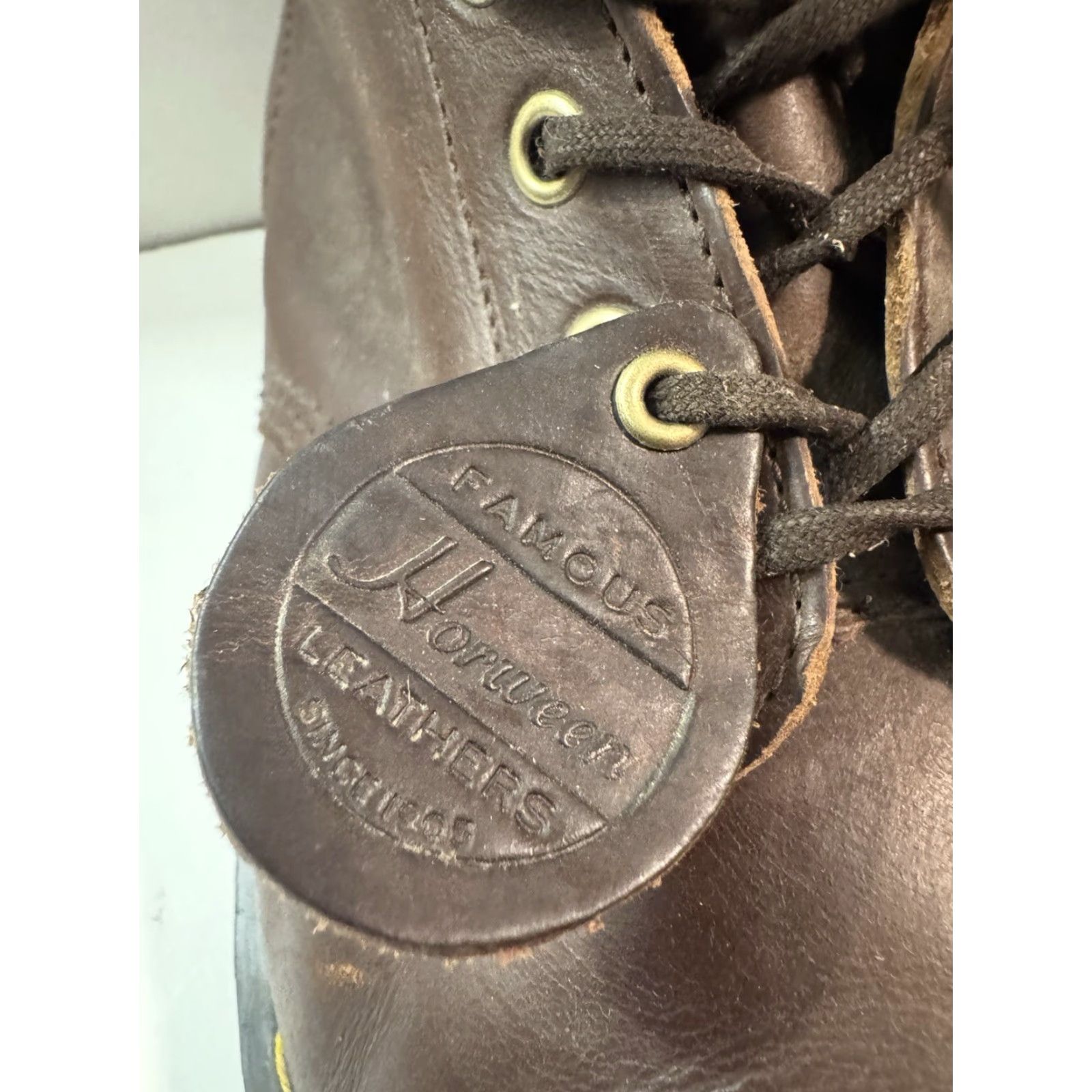 Dr. Martens VINTAGE Dr. Martens 1460 Made England Horween Leather Boots Brown Discontinued Size 13 Mens Leather Boots Size US 13 / EU 46 - 5 Thumbnail