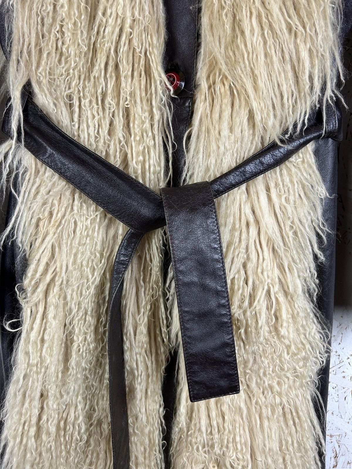 Dolce & Gabbana Dolce & Gabbana Mongolian Lamb Fox Fur Leather Coat Size S / US 4 / IT 40 - 4 Thumbnail