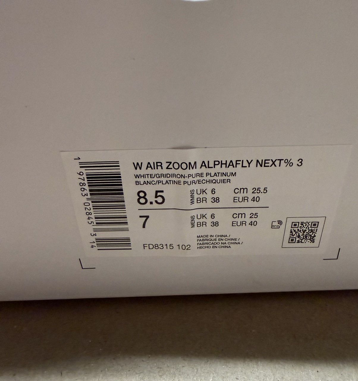 Nike Nike Air Alphafly Next 3% Gridiron women’s size 8.5 running! Size US 8.5 / IT 38.5 - 7 Thumbnail