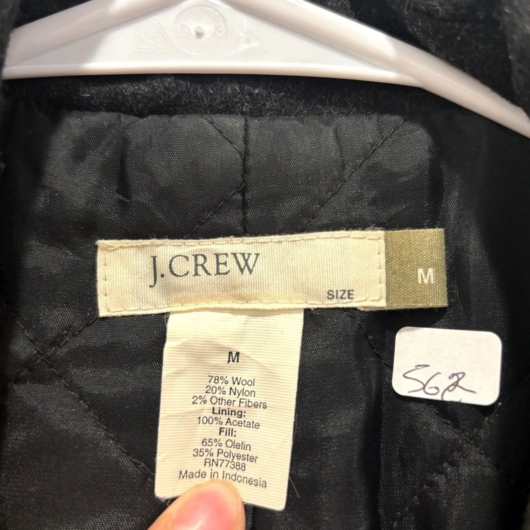 J.Crew J.Crew Black Wool Blend Coat Jacket Womens M Size M / US 6-8 / IT 42-44 - 2 Thumbnail