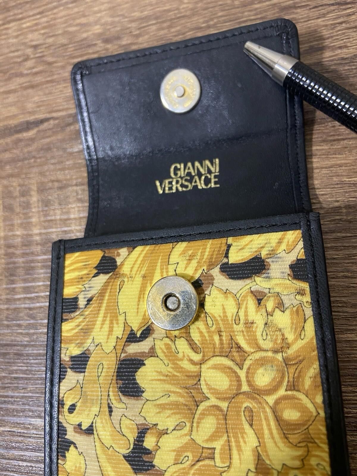 Versace Versace Barocco gold black leather cigarette pouch+key case Size ONE SIZE - 7 Thumbnail
