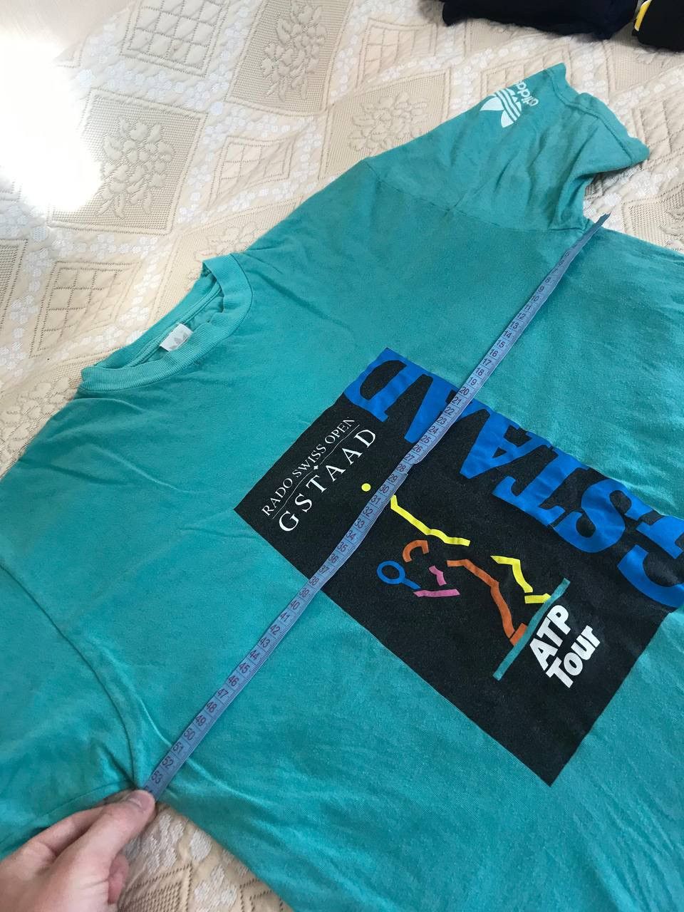 Vintage 🔥 90s Adidas ATP Tour Vintage T Shirt Blue Rare Size US XL / EU 56 / 4 - 7 Thumbnail
