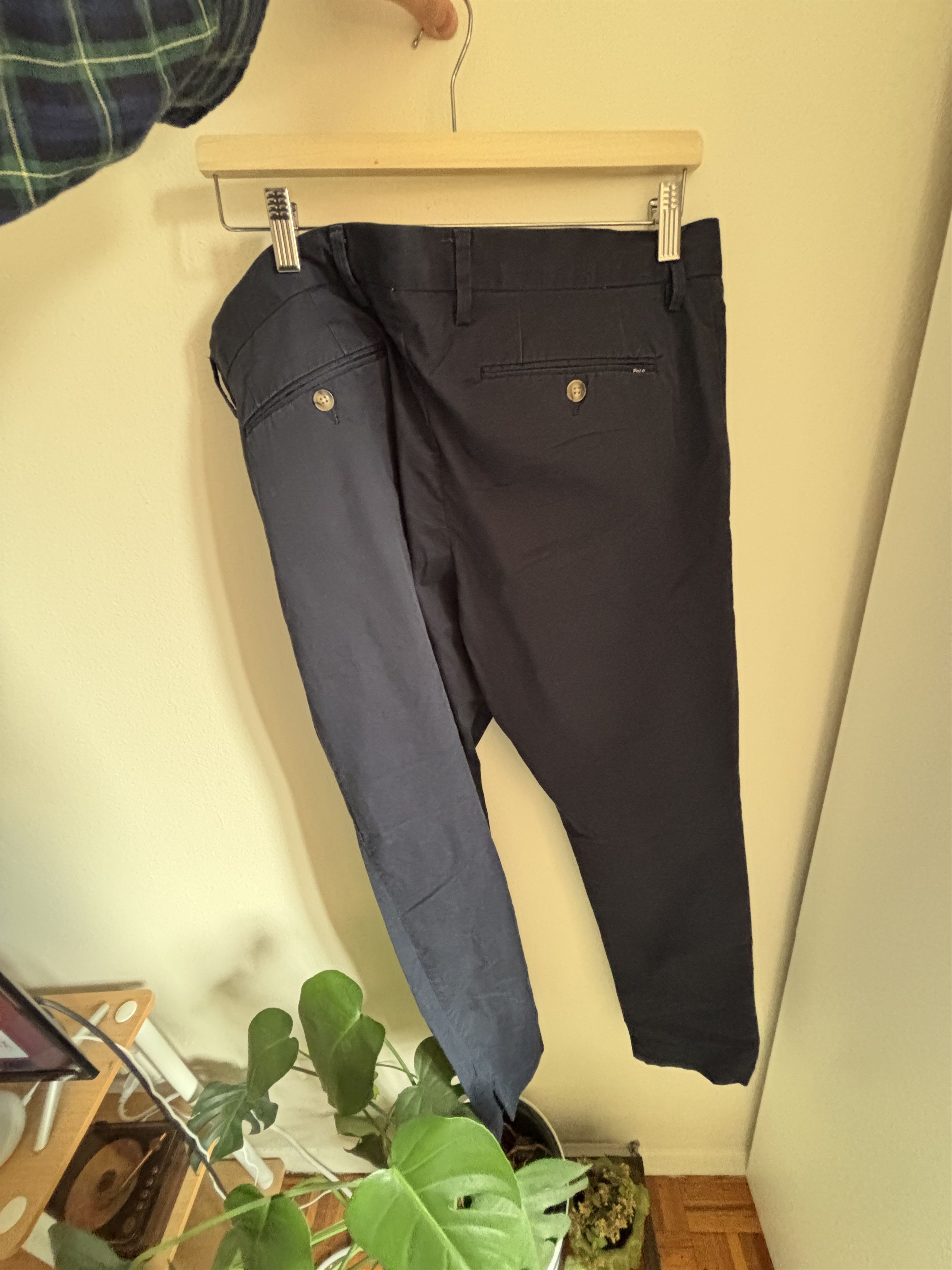 Polo Ralph Lauren Polo Ralph Lauren Navy Slim Chino 34-34 Size US 34 / EU 50 - 4 Thumbnail