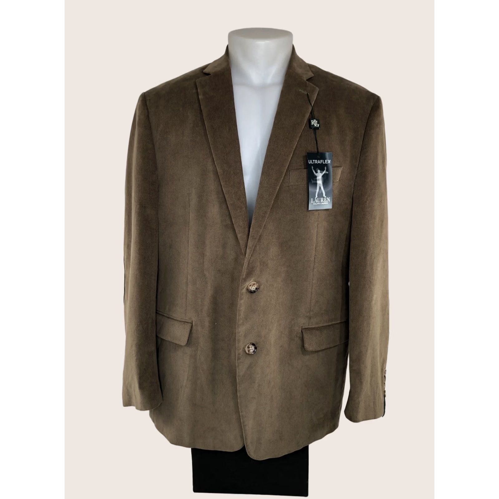 Ralph Lauren RALPH LAUREN Brown Corduroy ELBOW PATCH Blazer Mens 46R Size 46R - 1 Thumbnail