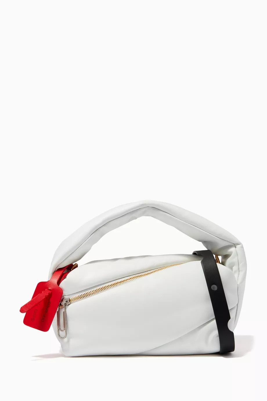 o1y1225 Size : OS / Leather Handbag in White