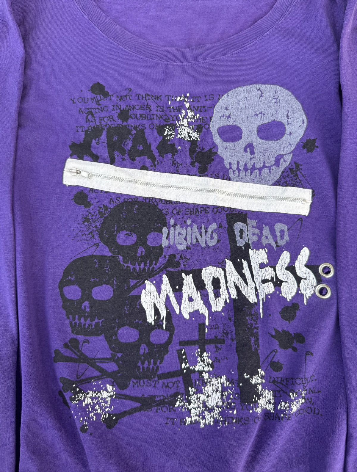 14th Addiction Anarchy Gothic Grunge Cross 14addiction Styled T Shirt Size S / US 4 / IT 40 - 5 Thumbnail
