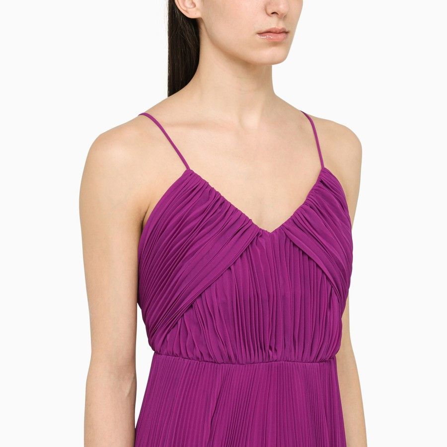 Max Mara o1d2blof0824 Midi Dress in Purple Size S / US 4 / IT 40 - 4 Thumbnail