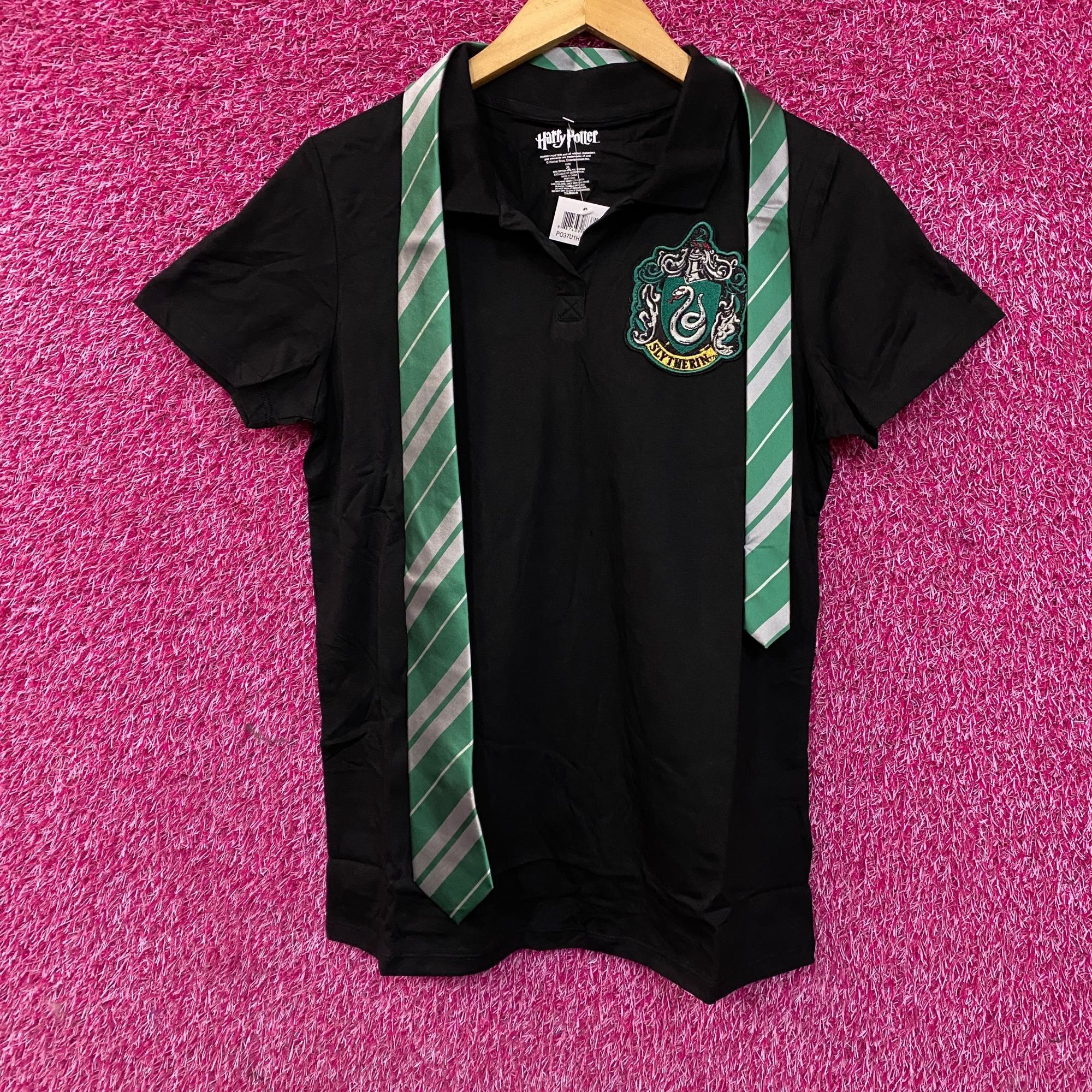 Warner Bros Harry Potter Juniors Slytherin Caped Polo Shirt XL Size US XL / EU 56 / 4 - 1 Thumbnail