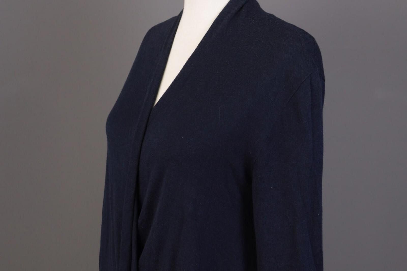 Polo Ralph Lauren Polo Ralph Lauren Blue Wool Silk Wrape Cardigan Size M Size M / US 6-8 / IT 42-44 - 8 Thumbnail