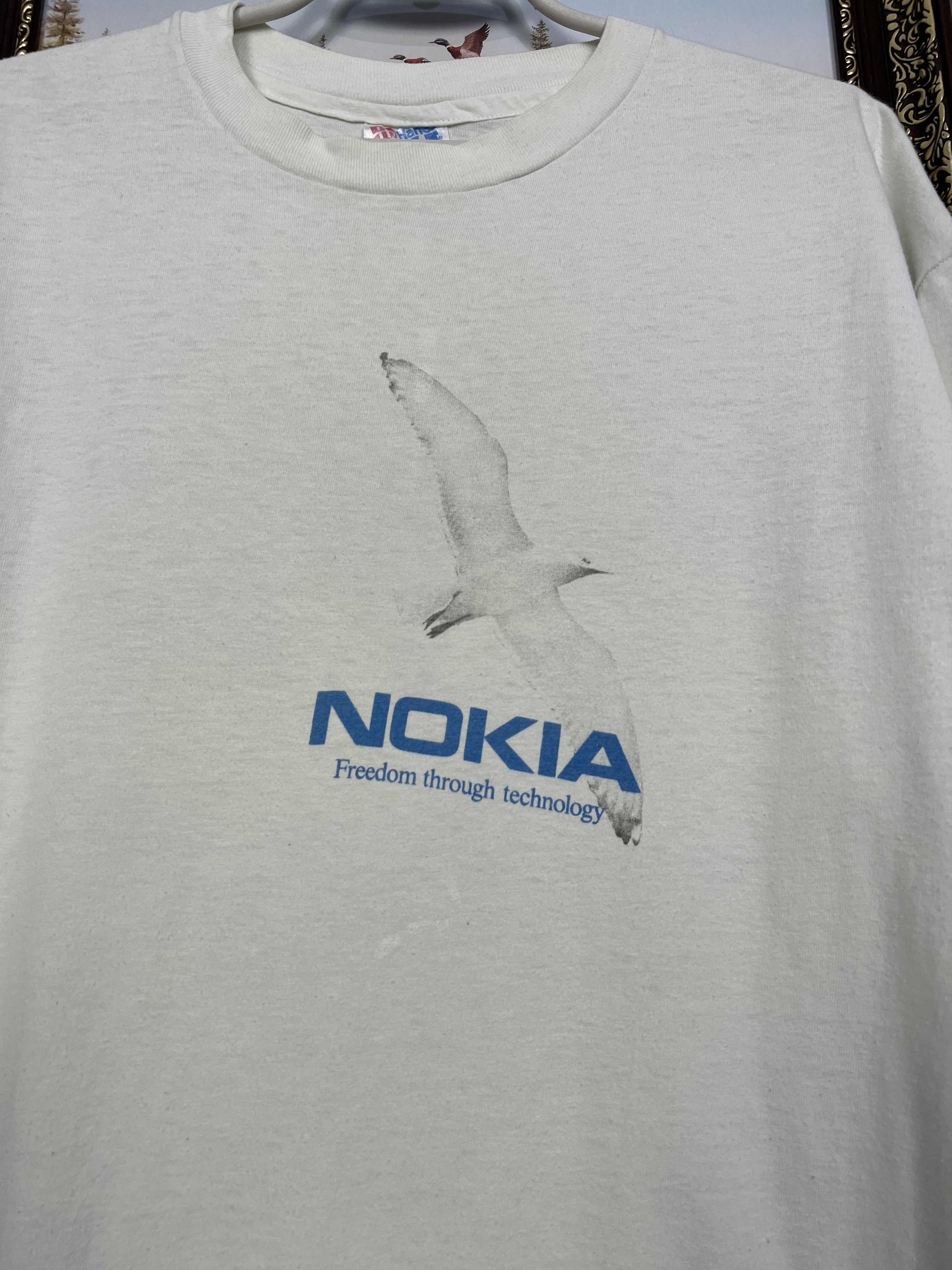 Vintage Vintage 90’s Nokia Connect Shirt Freedom Throught Technology Size US XL / EU 56 / 4 - 5 Thumbnail