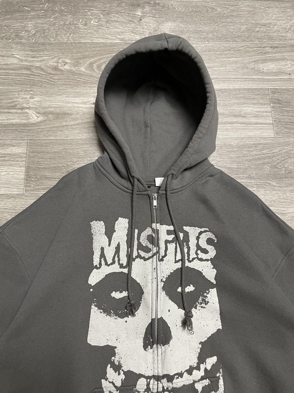 Misfits Misfits Big Logo Oversized Zip-Up Hoodie Y2K Rock Band Punk Size US L / EU 52-54 / 3 - 2 Thumbnail