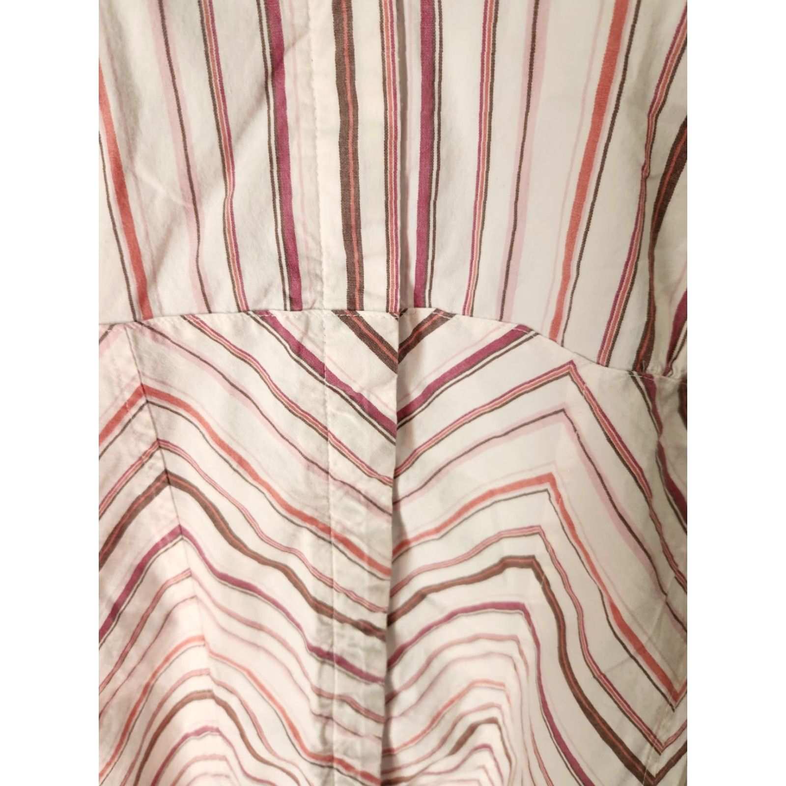 Style & Co Style & Co Button-Up Shirt Cap Sleeve Multicolor Striped 20W Womens Plus Size Top Size 3XL / US 20-22 - 2 Thumbnail