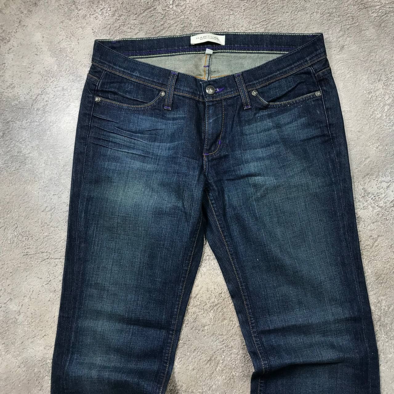 Vintage Vintage Y2K Distressed Flared Jeans Skate Grunge Cropped 31 Size 31" - 2 Thumbnail