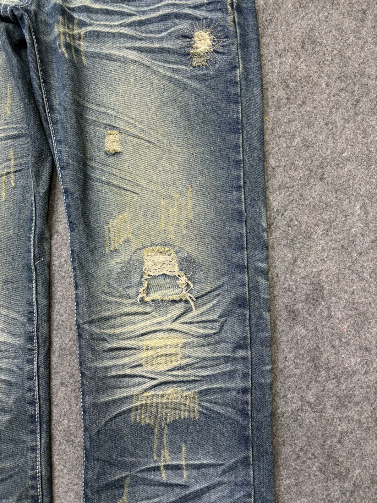 Japanese Brand Superubis Heavy Art Denim F779 Size US 32 / EU 48 - 5 Thumbnail