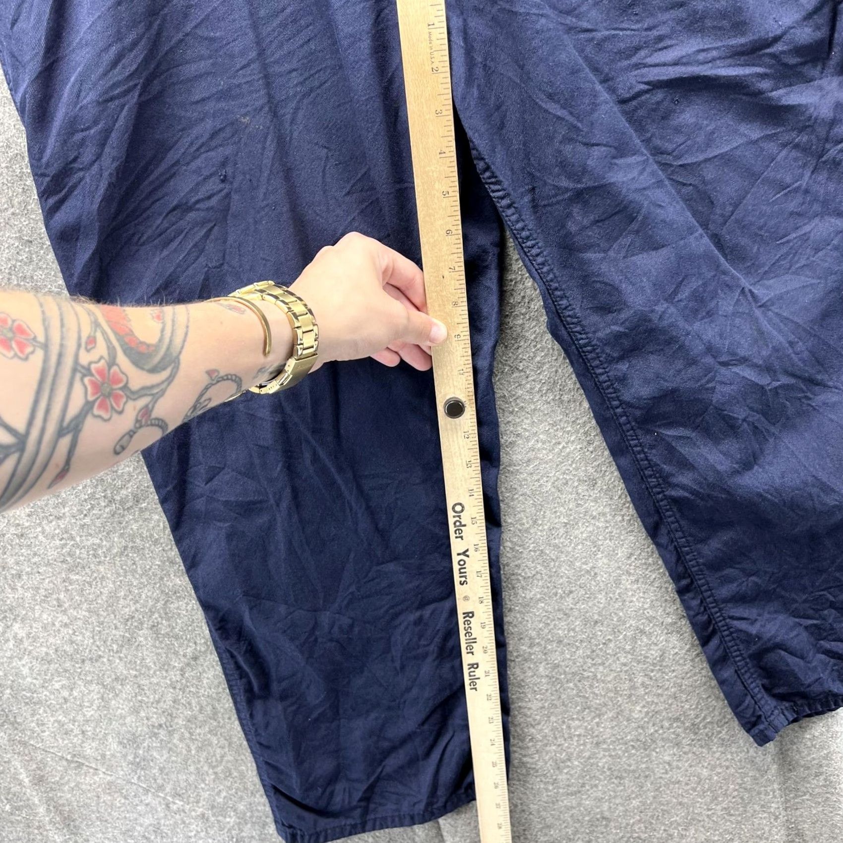 Carhartt Carhartt Pants Mens 34x28 Blue FR Carpenter Workwear Flame-Resistant Canvas Pants Size US 34 / EU 50 - 4 Thumbnail
