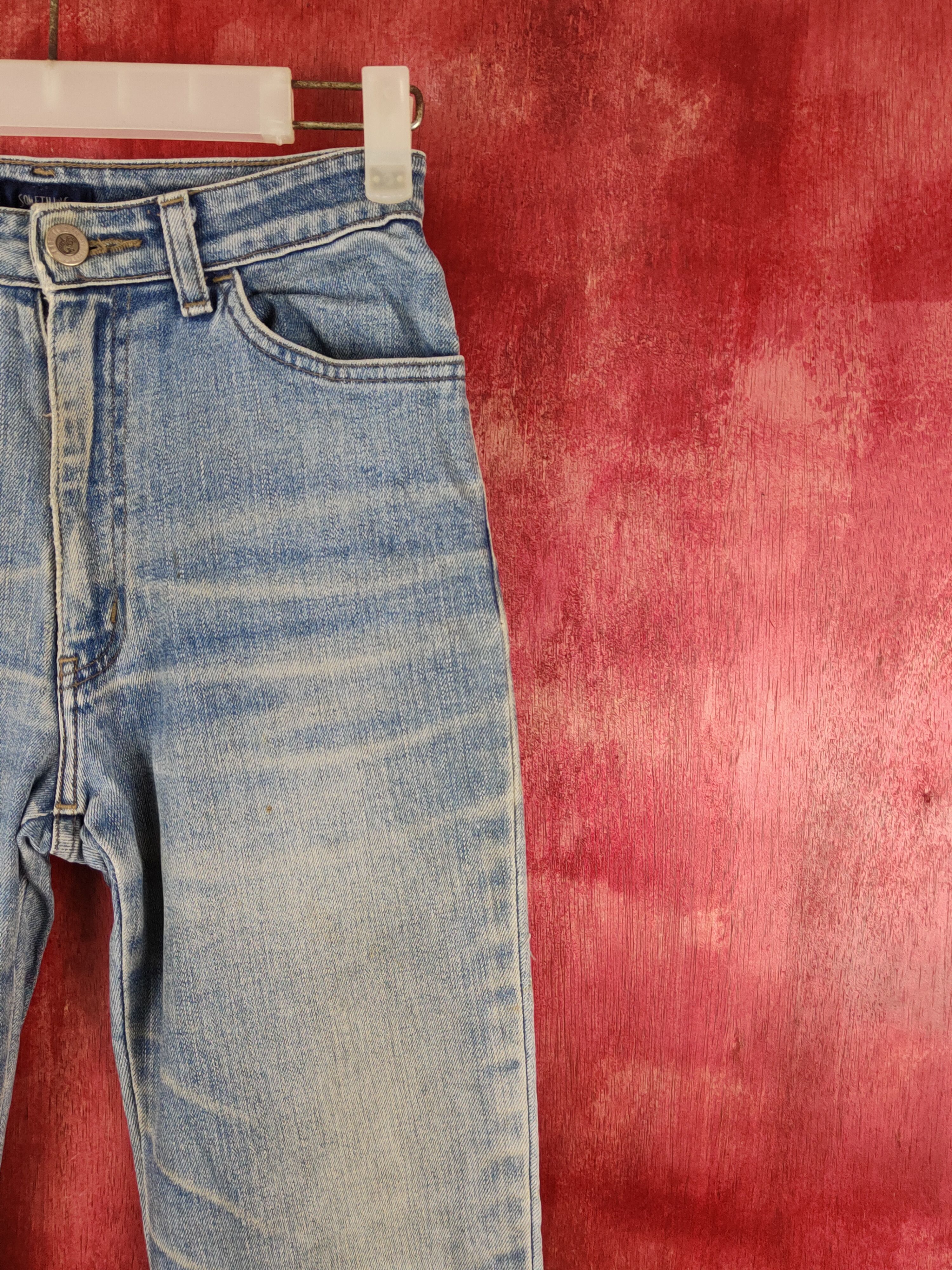 Edwin × Japanese Brand Something-Edwin Blue Faded Distressed Ripped Jeans #S1769 Size 29" - 5 Thumbnail