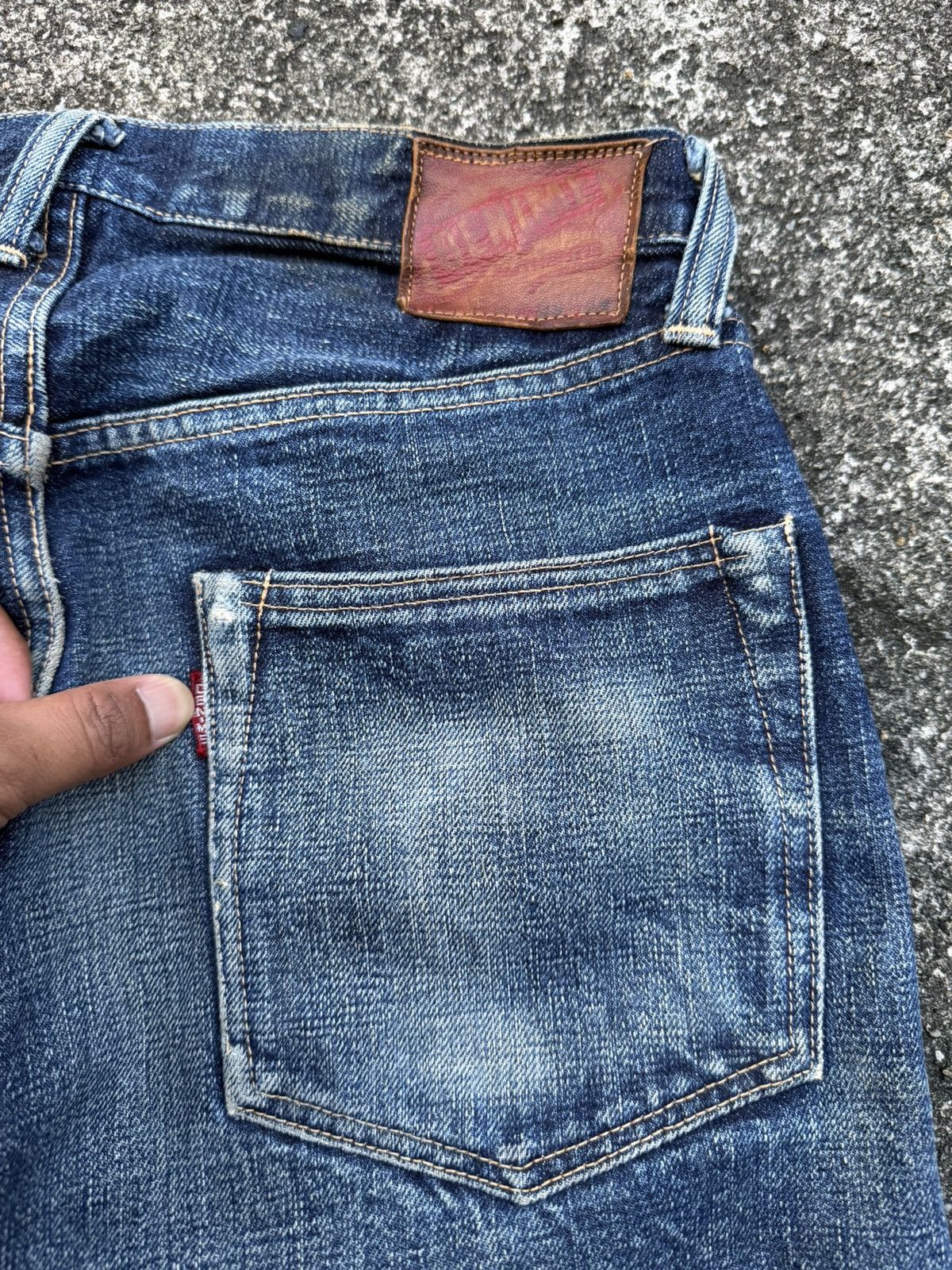 Denime Denime Made In Japan Redline Selvedge Clawmark Denim Jeans Size US 27 - 16 Thumbnail