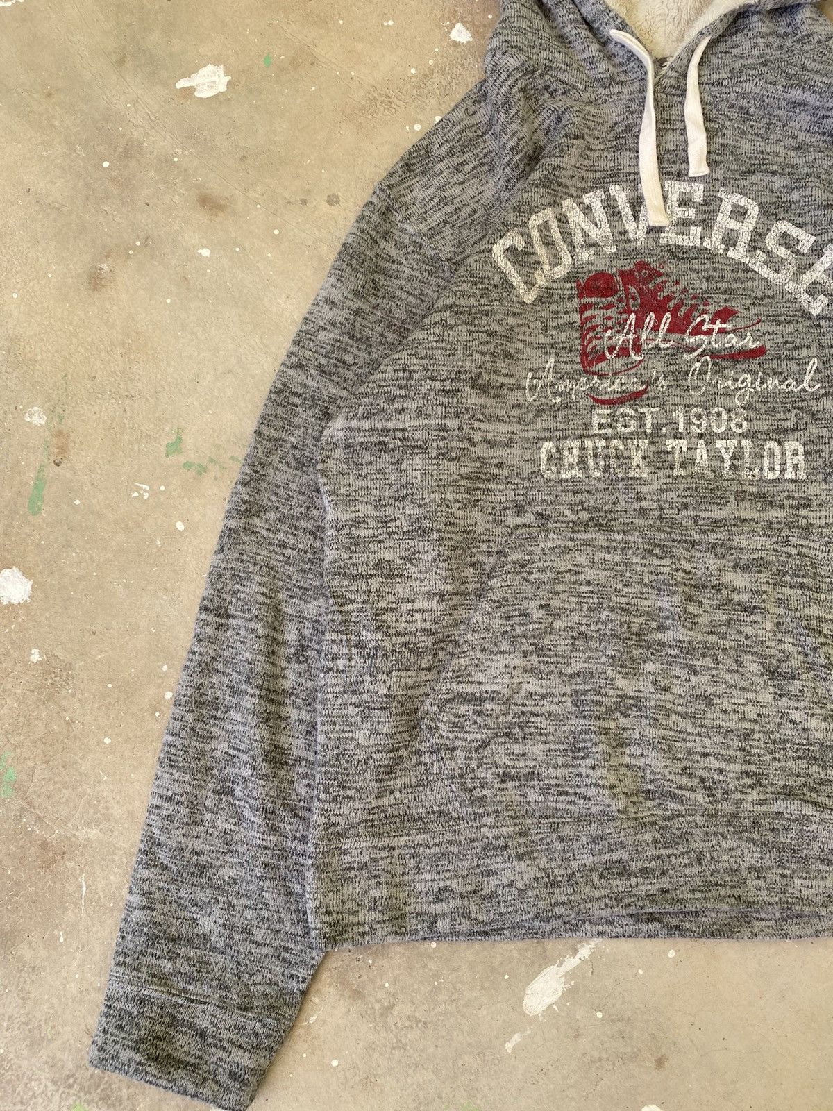 Converse Converse All Star Sherpa Hoodie Japan Y2K Rare Grey Size US M / EU 48-50 / 2 - 4 Thumbnail
