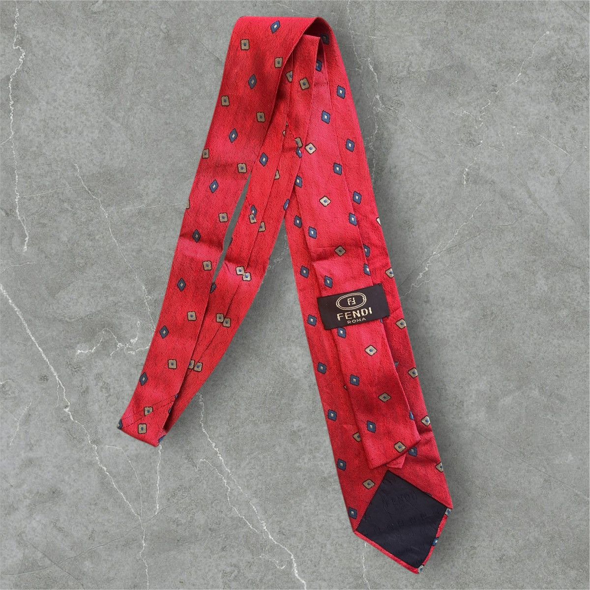 Fendi Lot of 3 LUXURY DESIGNERS Silk Neckties Size ONE SIZE - 3 Thumbnail