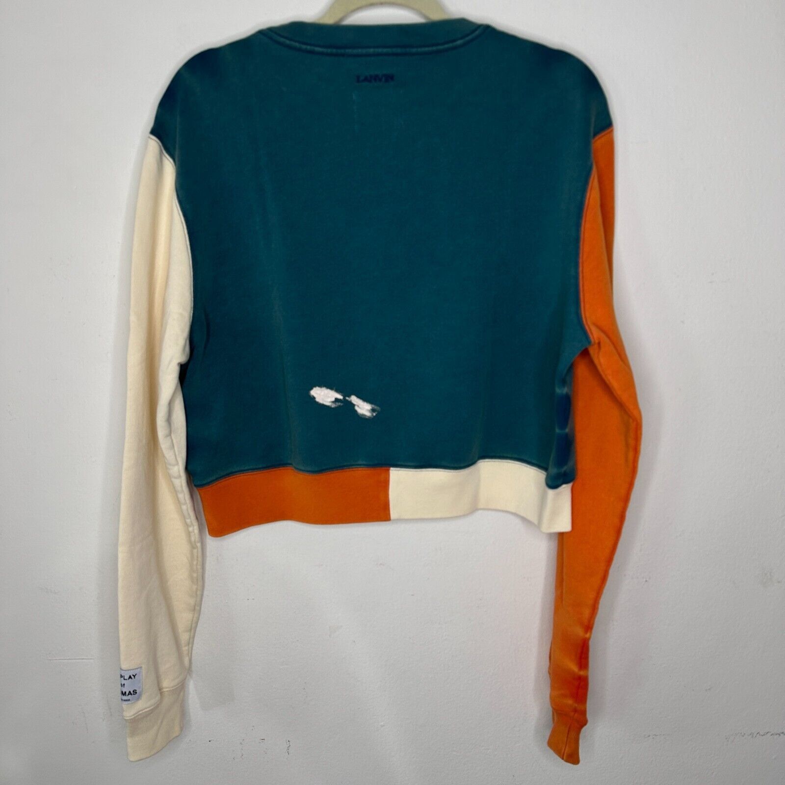 Lanvin Gallery Dept. x Lanvin Orange Cream & Teal Logo Sweatshirt S Size S / US 4 / IT 40 - 3 Thumbnail