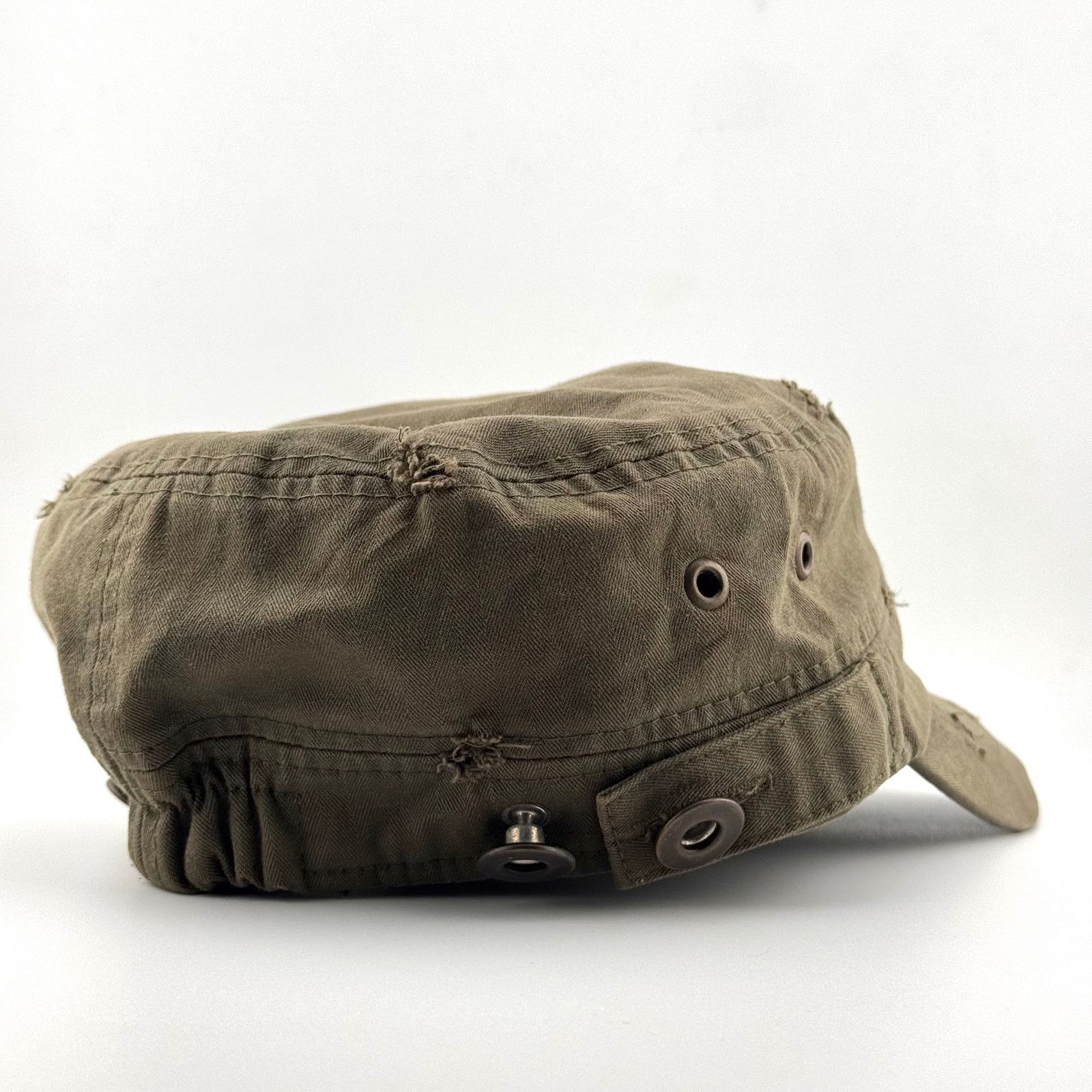 Japanese Brand Y2K Blank Distressed Military Work Vintage Hat Patrol Cap XS Size ONE SIZE - 3 Thumbnail