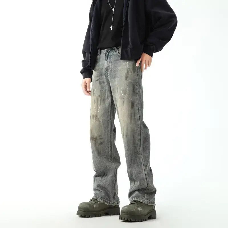 Japanese Brand × Jean Retro high street casual loose jeans Size US 32 / EU 48 - 5 Thumbnail